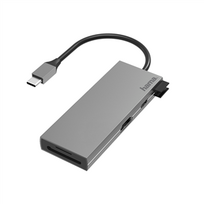 Šakotuvas Hama USB-C - 2xUSB-A/USB-C/HDMI/SD/Micro SD Prekė - 00200110