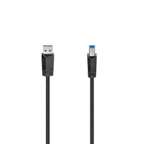 Hama USB-A / USB-B Cable, 5Gbit/s, juodas - Laidas