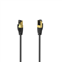 Laidas Hama Network Cable, Cat 8, S/FTP Shielded, 3 m, black Prekė - 00200693