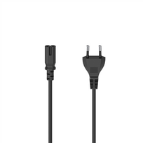 c7 cable - Hama 2-pin 2,5 m, juodas - Maitinimo laidas - 1 nuotrauka