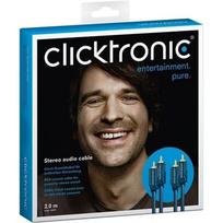 rca to rca cable - Clicktronic 70379, 2 RCA to 2 RCA, Casual Stereo audio cable, 2 m Clicktronic - 2 nuotrauka