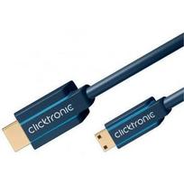 mini hdmi adapteris - Clicktronic 70322 Mini-HDMI™ adapter cable with Ethernet, 2m - 2 nuotrauka