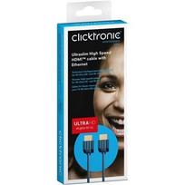ethernet kabelis 1.5m - Clicktronic 70703 Ultraslim High Speed HDMI™ cable with Ethernet, 1.5m - 2 nuotrauka
