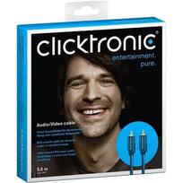 Pirkti Clicktronic Casual Audio/Video cable 70447 RCA male, RCA male, 5 m - Photo 1