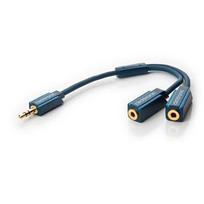 3,5 mm to 3,5 mm - Clicktronic 3,5 mm. male to, x2 3,5 mm. female. MP3 DuoSound adapter, 70491 - 3 nuotrauka