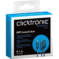 3,5 mm to 3,5 mm - Clicktronic 3,5 mm. male to, x2 3,5 mm. female. MP3 DuoSound adapter, 70491 - 4 nuotrauka