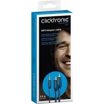 2x 3.5 mm - Clicktronic MP3 Adapter cable 70468 3.5 mm male (3-pin, stereo), 2 RCA male (audio left/right), 3 m - 1 nuotrauka