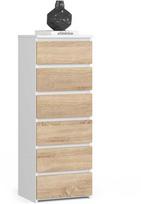 komoda akord - Komoda Akord Furniture Factory CL6, ąžuolo, 35 cm x 40 cm x 109 cm - 1 nuotrauka
