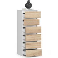 komoda akord - Komoda Akord Furniture Factory CL6, ąžuolo, 35 cm x 40 cm x 109 cm - 5 nuotrauka