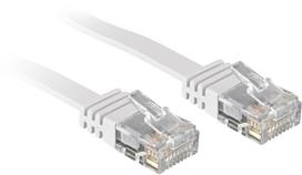 tinklo kabeliai utp cat 6 - LINDY CAT6 U/UTP 3M/WHITE 47503  - 1 nuotrauka