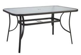 Lauko stalas Home4you Dublin Dark Brown, 150 x 90 x 70 cm