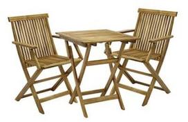 Home4you Finlay Garden Table And 2 Chairs Set Acacia