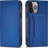 flip telefonai - Hurtel Magnet Card Case Samsung Galaxy S23 Ultra, Mėlynas (Blue) - 1 nuotrauka