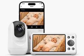 aukle - Momcozy BM04 Smart Video Auklė, balta (White) - 1 nuotrauka