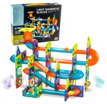magnetiniai konstruktoriai - MalPlay Šviečiantis magnetinis konstruktorius, 110 vnt. - 1 nuotrauka