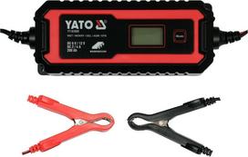 12v 200a - YATO YT-83000 Automobilių akumuliatorių įkroviklis 6/12V 4A 200Ah - 1 nuotrauka