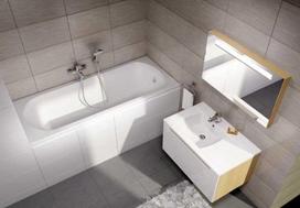 Vonia Ravak Domino Classic, 170 x 75 cm, balta (White)