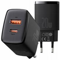  Baseus USB + Type-C 20W juodas CCXJ-B01