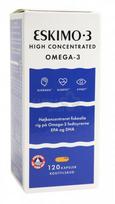 kapsules - ESKIO-3 žuvų taukai HIGH CONCENTRATED OMEGA-3, 120 kapsulių - 1 nuotrauka