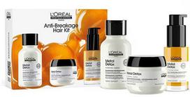 L'Oreal Professionnel Anti-Breakage Hair Kit plaukų priežiūros rinkinys (šampūnas 100 ml. + kaukė 75 ml. + aliejus 30 ml.) - 1 vnt.