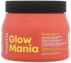 Matrix Glow Mania Glazing Queen Super Gloss Protecting Mask kaukė dažytiems plaukams - 500 ml.
