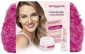 Dermacol Collagen+ rinkinys moterims (15 ml. veido kaukė + 50 ml. veido kremas + 30 ml. veido serumas + kosmetinė) - Rinkinys