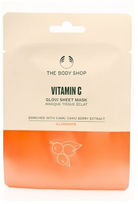 The Body Shop Vitamin C Glow Sheet Mask drėkinanti ir spindesio suteikianti lakštinė veido kaukė jautriai veido odai - 1 vnt.