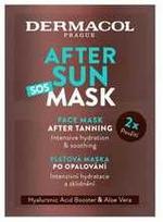 Dermacol After Sun SOS Mask drėkinanti ir raminanti veido kaukė po deginimosi - 2 x 8 ml.