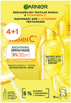 Garnier Vitamin C Brightening Serum Mask skaistinamoji lakštinė veido kaukė - 4 vnt.