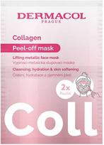 Dermacol Collagen Peel-Off Mask nulupama veido kaukė su kolagenu - 2 x 7.5 ml.