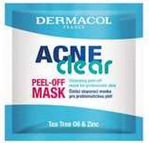 Dermacol AcneClear Cleansing Peel-Off Mask nulupama veido kaukė probleminei odai - 8 ml.