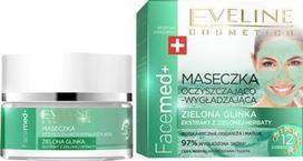 Eveline Facemed+ Green Clay Purifying & Smoothing Mask glotninanti veido kaukė - 50 ml.