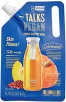 MISSHA Talks Vegan Squeeze Pocket Sleeping Mask Skin Fitness atkurianti naktinė veido kaukė - 10 g.