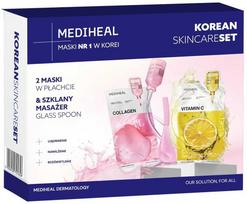 Mediheal Skincare rinkinys veidui (lakštinė veido kaukė 2 x 24 ml. + masažuoklis veidui) - 1 vnt.
