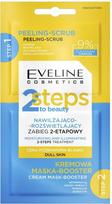 Eveline 2 Steps To Beauty drėkinanti ir šviesinanti veido kaukė - 2 x 4 ml.