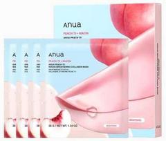anue heartleaf - Anua Peach 70 Nacin Brightening Collagen Mask skaistinanti hidrogelinė veido kaukė su kolagenu - 4 vnt. - 1 nuotrauka
