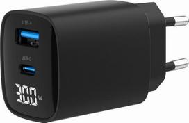 CHARGER USB 30W 3PORT/TA-UC-PDQC30LCD-BK-02 GEMBIRD