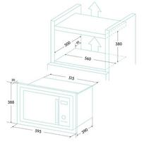 mikrobangu krosnele 900w - Edesa EMW-2510-IG X - 2 nuotrauka
