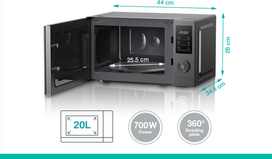 mikrobangu krosnele gorenje - Gorenje MO20A3T4 - 5 nuotrauka