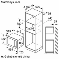 mikrobangu krosneles 800w 20l - Bosch BFL623MB4 Serija 2 - 2 nuotrauka