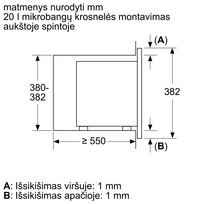 mikrobangu krosneles 800w 20l - Bosch BFL623MB4 Serija 2 - 3 nuotrauka