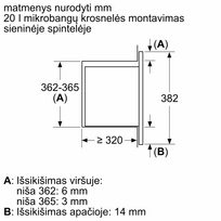 mikrobangu krosneles 800w 20l - Bosch BFL623MB4 Serija 2 - 5 nuotrauka