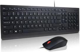 lenovo combo - Lenovo Essential | Keyboard and Mouse Combo | Wired | US Euro | Black | 4X31R64439 - 1 nuotrauka