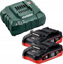 metabo 18v lihd - Metabo Basic Set 2xLiHD 5.5Ah (685122000) - 1 nuotrauka