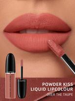 MAC Powder Kiss Liquid Lipcolour skysti lūpų dažai - Over The Taupe