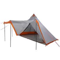 palapine astuonviete - vidaXL šeimos palapinė, pilka/oranžinė, aštuonvietė, tipi - 9 nuotrauka