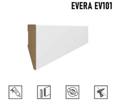 Grindjuostė MDF EVERA (EV101), balta (White), 65 mm, 2.4 m
