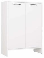Vonios spintelė Topeshop NINA 1K1D, balta (White)