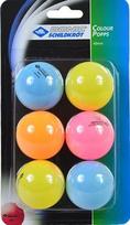Donic Color Ping Pong Balls 6pcs