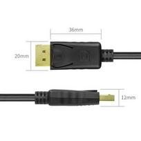 display port laidas - Unitek Cable DisplayPort / DisplayPort Black 1.5m - 7 nuotrauka